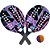 Raquete beach tennis Kit 2raquetes+bolinha lilas Kit 480615 Bel - Imagem 1