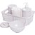 Utensilios para banheiro Kit higiene trama baby 5pcs bc Kit 14406 Plasutil - Imagem 1
