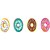 Borracha decorada Donut 4 cores Dp.c/12 902610 Summit - Imagem 5