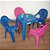 Mesinha/cadeira Cadeira infantil decorada rosa Unidade 1010301001 Antares - Imagem 4