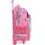 Mochila infantil com rodinha Barbie g pink Unidade Ic39132bb-pk Luxcel - Imagem 7