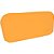 Estojo silicone Retangular laranja 1 ziper Pct.c/03 21977.la Acp - Imagem 1