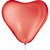 Balão Coração 6Pol Vermelho Quente São Roque - Imagem 2