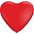 Balão Coração N.150 Coração Vermelho Riberball - Imagem 4