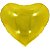 Balão Metalizado Coração Dourado 45Cm. Make+ - Imagem 1