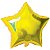 Balão Metalizado Estrela Dourada 20Cm. C/03Unid Gala - Imagem 5