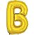 Balão Metalizado Letra B Dourado 40Cm. Make+ - Imagem 3