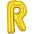Balão Metalizado Letra R Dourado 40Cm. Make+ - Imagem 4