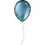 Balão Metalizado N.090 Azul São Roque - Imagem 1