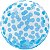 Balão Para Decoração Redondo Bubble Estampado Azul 45Cm. Mundo Bizarro - Imagem 2