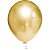 Balão Para Decoração Redondo N.010 Platino Ouro Riberball - Imagem 1