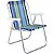 Cadeira P/piscina/praia Alta De Aluminio 54X54X70 Belfix - Imagem 1