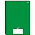 Caderno Brochurao Capa Dura Stiff 48 Folhas Verde Jandaia - Imagem 1
