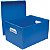 Caixa Organizadora The Best Box G 437X310X240 Az Polibras - Imagem 1
