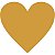 Etiqueta Lisa Com Formas Coração Ouro C/210 Etiquetas Grespan - Imagem 1
