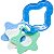 Mordedor Infantil Clean C/estrela Azul Lolly - Imagem 1