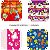 Papel Presente 60X96Cm Couche Linha Diamante Infantil 4Mod. V.m.p. - Imagem 1