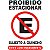Placa De Sinalizacao Plastica Proibido Estacionar 19X28Cm Caneta Fixa - Imagem 3