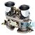 Weber 40 Idf Fajs Carburador Gasolina com Cornetas de 55mm de altura, (Valor com desconto > R$ 849,00 p/ pagamento a vista), nova + garantia + pronta entrega - Carbuloja - Imagem 4