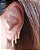 BRINCO TRIO ARGOLA CRAVEJADA COM ZIRCONIAS BANHADO A OURO 18 K - ARGOLINHA - Imagem 4