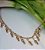 COLAR CHOKER COM BOLINHAS BANHADO A OURO 18 K - Imagem 1