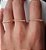 ANEL RETO COM ZIRCONIAS BANHADO A OURO 18 K - Imagem 2
