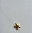 COLAR COM ESTRELA BANHADO A OURO 18 K EM FIO DE NYLON - Imagem 2