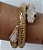 PULSEIRA BRACELETE COBRA COM STRASS - BIJUTERIA - Imagem 1
