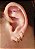 BRINCO TRIO ARGOLA P BANHADO OURO 18 K - ARGOLINHA - Imagem 1