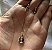 CONJUNTO COLAR E BRINCO NOSSA SENHORA APARECIDA BANHADO A OURO 18 K - Imagem 2