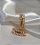 BRINCO EAR HOOK CORRENTE DUPLA BANHADO A OURO 18 K - Imagem 2
