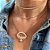 COLAR CHOKER RIVIERA AJUSTAVEL COM ZIRCONIAS CRISTAL NOS BANHOS DOURADO E PRATEADO - Imagem 4