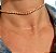 COLAR CHOKER RIVIERA AJUSTAVEL COM ZIRCONIAS CRISTAL NOS BANHOS DOURADO E PRATEADO - Imagem 2