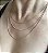 COLAR TRIPLO BANHADO A OURO 18 K - Imagem 1