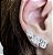 BRINCO EAR CUFF FORMAS BANHADO A OURO 18 K - Imagem 1