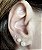 BRINCO DUO DE PEROLAS BANHADO OURO 18 K - Imagem 1