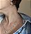 CONJUNTO COLAR E BRINCO ARGOLA COM GOTINHAS BANHADO A OURO 18 K - Imagem 1