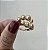 ANEL AJUSTAVEL BOLINHAS BANHADO A OURO 18 K - Imagem 4