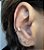 BRINCO EAR CUFF COM ZIRCONIAS BANHADO A OURO OU PRATA - Imagem 3