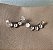 BRINCO EAR CUFF COM ZIRCONIAS CRISTAL BANHADO EM RODIO - Imagem 2
