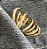 ANEL AROS BANHADO A OURO 18 K - Imagem 3