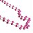 COLAR CRISTAIS PINK BANHADO A OURO 18 K - Imagem 2