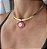 PINGENTE OLHO GREGO PINK EM RESINA BANHADO A OURO 18 K - Imagem 2