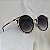 OCULOS SOLAR COM PROTEÇAO UV REDONDO COM FRISO DOURADO - Imagem 2