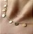 CONJUNTO COLAR CHOKER E ARGOLINHA COM PINGENTE DE PLAQUINHAS BANHADO A OURO OU RODIO - Imagem 5