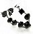 PULSEIRA COM ZIRCONIAS NEGRAS BANHADO A RODIO NEGRO - Imagem 2