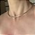 COLAR ARO TUBULAR BANHADO A OURO 18 K - Imagem 1