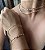 PULSEIRA BRACELETE TUBULAR BANHADA A OURO 18K - AJUSTAVEL - Imagem 3