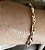 PULSEIRA BRACELETE TUBULAR TORCIDO BANHADA A OURO 18K - AJUSTAVEL - Imagem 1