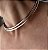 COLAR ARO TUBULAR 7MM BANHADO A OURO 18 K - Imagem 2